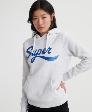 Superdry Super Wrap Uni Női Kapucnis Pulóver Szürke | XNYLF4761